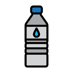 Water Bottle Vector Filled Icon Design