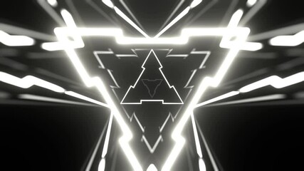 Red and White Strobe Light Effect in Abstract Tunnel Background VJ Loop in 4K - Powered by Adobe