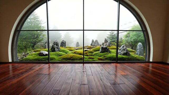 empty room with window