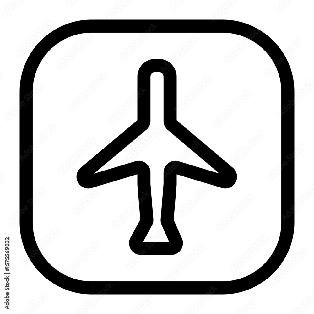 Aufkleber depicting location icon with tree symbol inside on white background