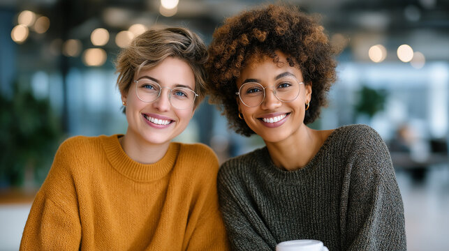 Colleagues enjoying a relaxed lunch break in a modern office atmosphere