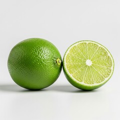 lime on white background