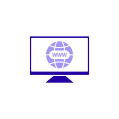 Icon a website, isolated against a clean background.
