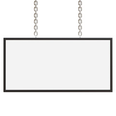 Hanging Signboard With Black Frame