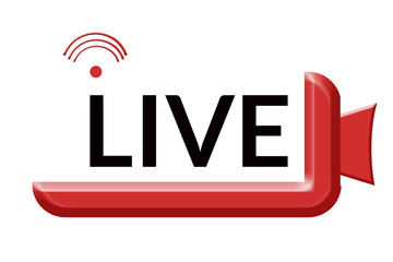 Live Video Streaming Icon in 3D Style Featuring Compact Action Camera and Lens Detail , Multimedia Concept 3D Illustration – Digital Movie Camera for Vlog, Cinema, and Video Capture