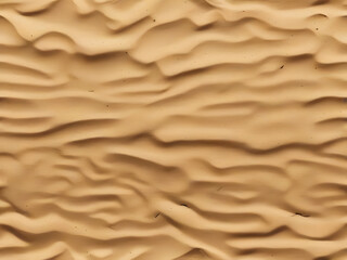 Sand background top view, desert or beach texture with golden sandy waves or dunes. Ocean or sea bottom, grainy abstract wallpaper or backdrop, nature, coastline. Realistic 3d vector illustration