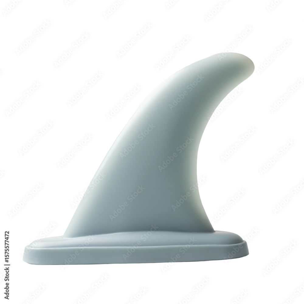 Poster fin isolated on an empty plain background