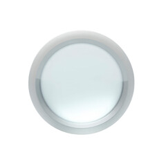 Contact lens isolated on an empty plain background