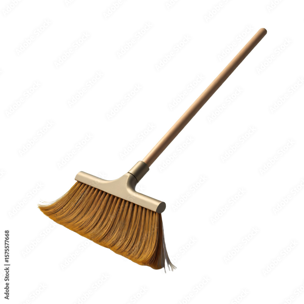 Poster rake isolated on an empty plain background
