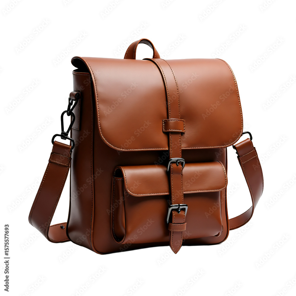 Poster satchel isolated on an a empty plain background