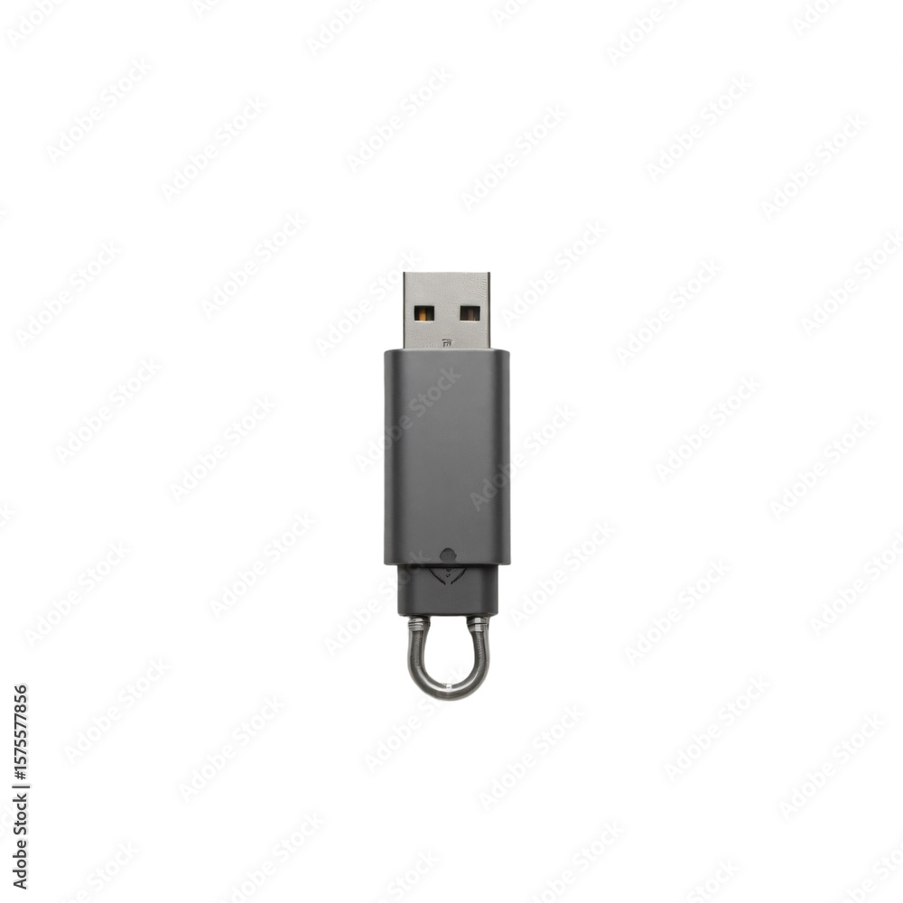Poster usb stick isolated on an empty plain background