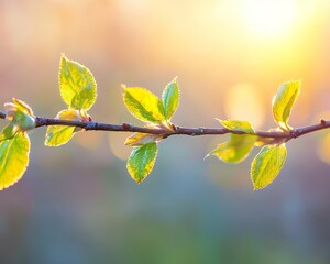 Lush Spring Awakening Translucent Sunlight Dancing on Fresh Leaves and Vibrant Nature s Colors
