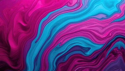 Swirling vibrant pink and blue abstract