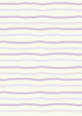 Pastel Purple Wavy Horizontal Stripes Seamless Pattern Background