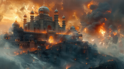 Surreal mystical fantasy artwork. impossible art