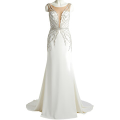 Elegant Beaded Mermaid Gown: Luxurious Evening Dress Design