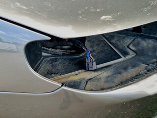 car reflector repairs and cleaning. stolen lights on the car. lamps are expensive and people steal...