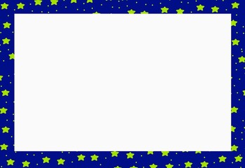 frame with stars