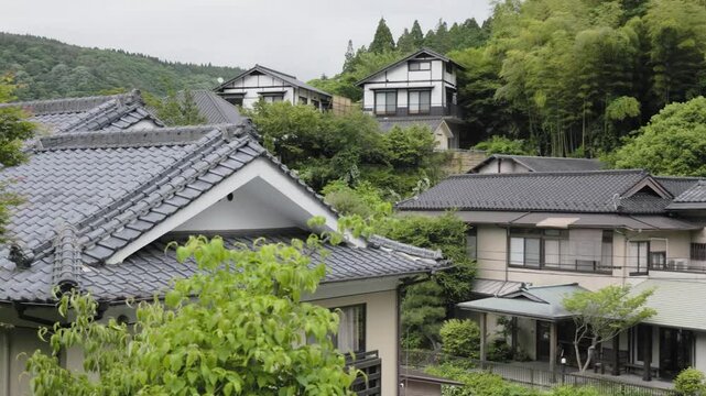 The streets of yunohira onsen village