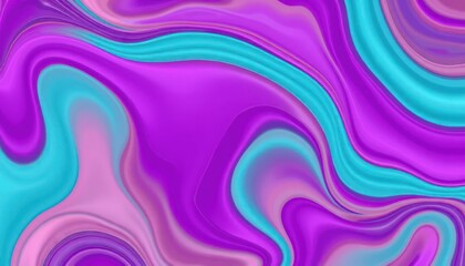 Obraz premium Swirling purple and teal abstract
