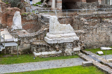 Roman Forum, ruins, Plovdiv, Bulgaria