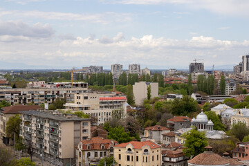 view of the city of Plovdiv from above