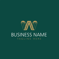 Elegant Letter W Logo for Beauty and Cosmetic Brand Feminine and Modern Monogram Design