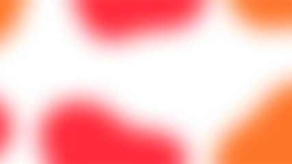 Aesthetic abstract element of iridescent red and orange glowing color gradient blurred on a transparent background © Erra