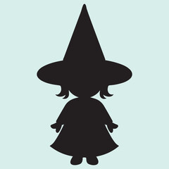 Fototapeta premium Halloween Baby Costume Silhouette