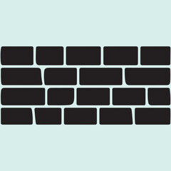 Damaged Brick Wall Silhouette