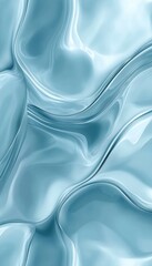 Elegant Aqua Wave Texture Pattern Background, 3D Low Profile Style, Calm Minimalist Design, Seamless