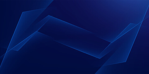 Dark blue background with bright and luxurious geometric line pattern.vector future technology.