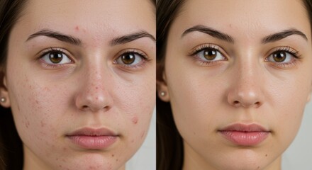 Skincare transformation: before and after acne treatment for clear skin results