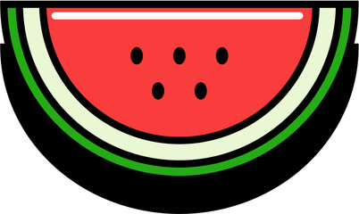 watermelon vector illustration
