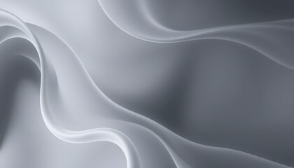 Obraz premium Smooth, flowing grayscale abstract curves