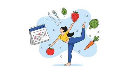 Achieve optimal well being through balanced nutrition and regular exercise for a healthier lifestyle