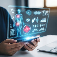 Smartphone for Holographic Medical Data & Health Interface