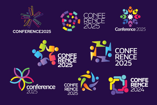 Colorful Abstract Conference Logo Template