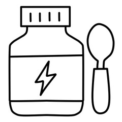 Medicine line vector