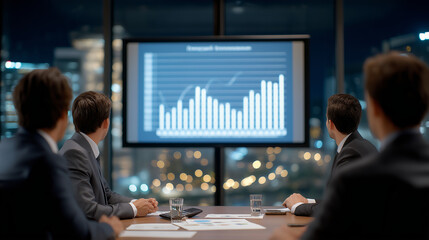 Corporate Risk Assessment Meeting with Executives and Presentations