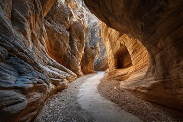 Dramatic Slot Canyon Landscape