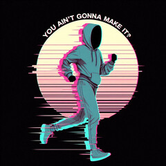 illustration of a man working out