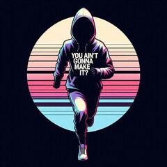 illustration of a man working out