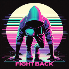 illustration of a man working out