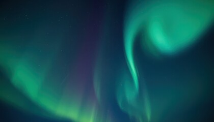 Obraz premium Swirling aurora borealis illuminates night sky