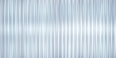 Obraz premium Corrugated glass texture with 3D pattern effect and abstract gradient background. Ribbed metal lines and transparent plastic waves for architectural designs. Premium polycarbonate panel prism.