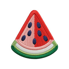 Embroidered Watermelon Slice fruit