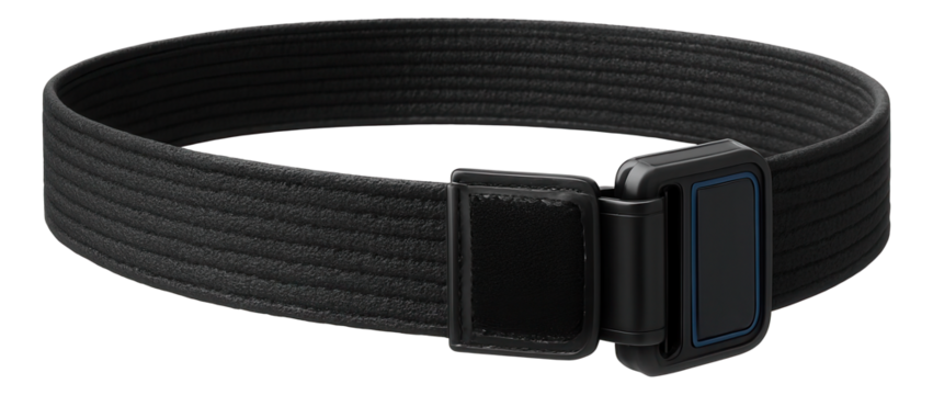 Adjustable karate belt with a Velcro fastener for easy fitting