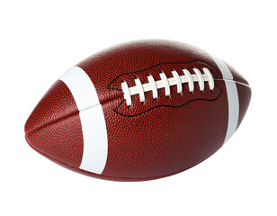 American football ball isolated on white background