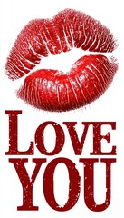 love you sign, big love lips big red heart, love everywhere